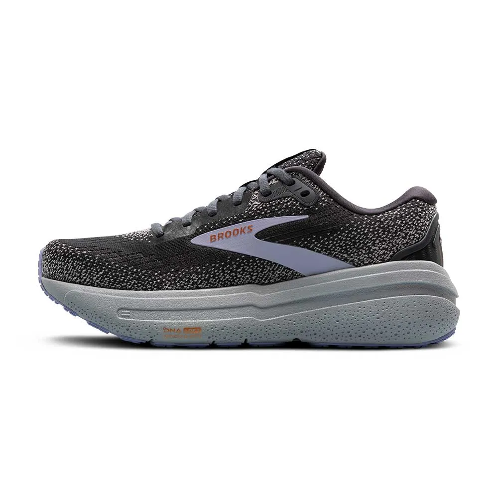 Women's Ghost Max 2 Running Shoe - Ebony/Sweet Lavender/Alloy - Regular (B) Runners with High Arches multi - layer sole shoes