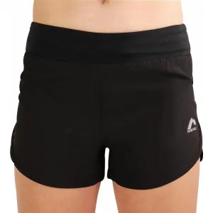 snap closure More Mile Strive Womens Running Shorts - Black