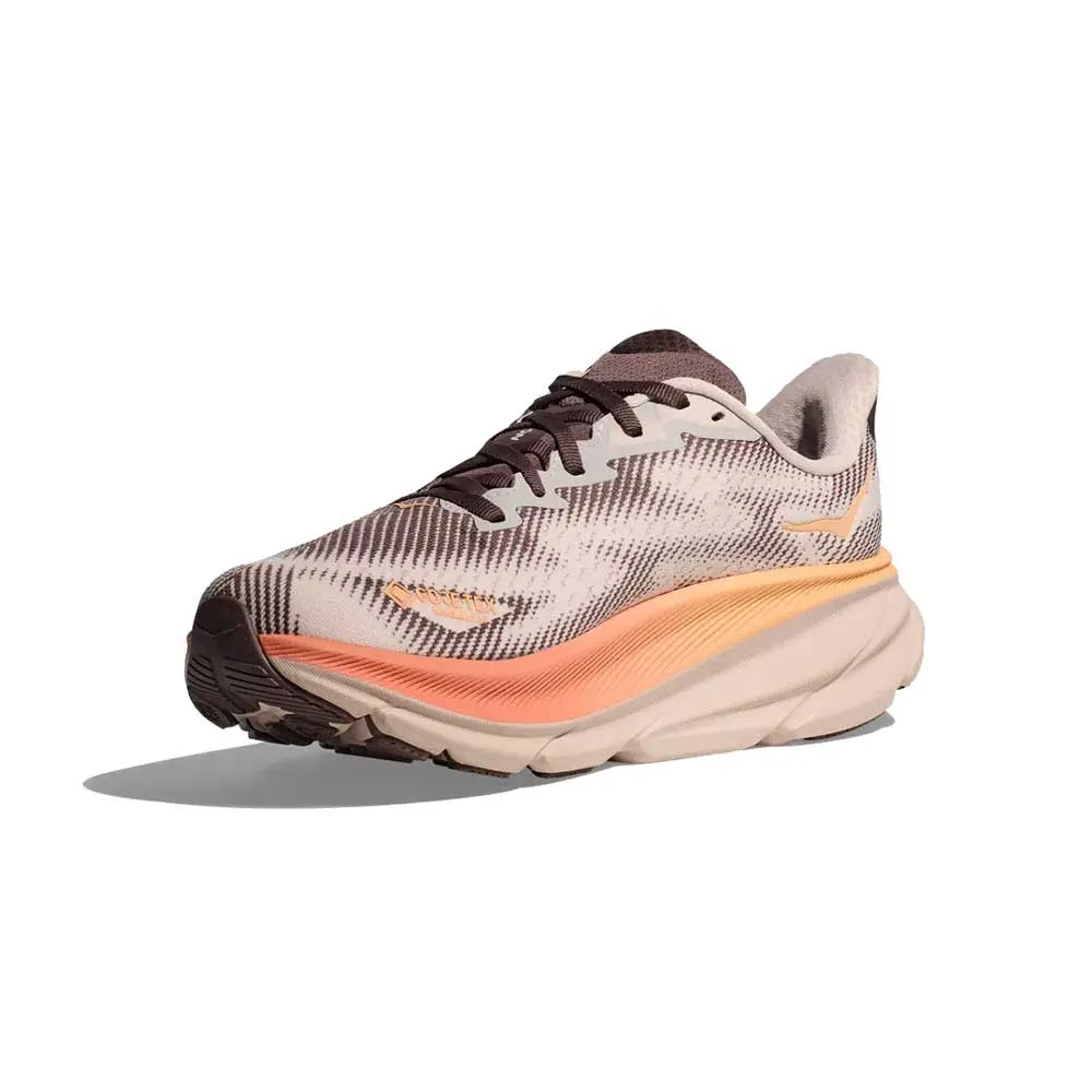 Women's Clifton 9 GTX Running Shoe - Cosmic Pearl/Smoky Quartz - Regular (B) running shoes with removable insoles Anatomic Contour Shape