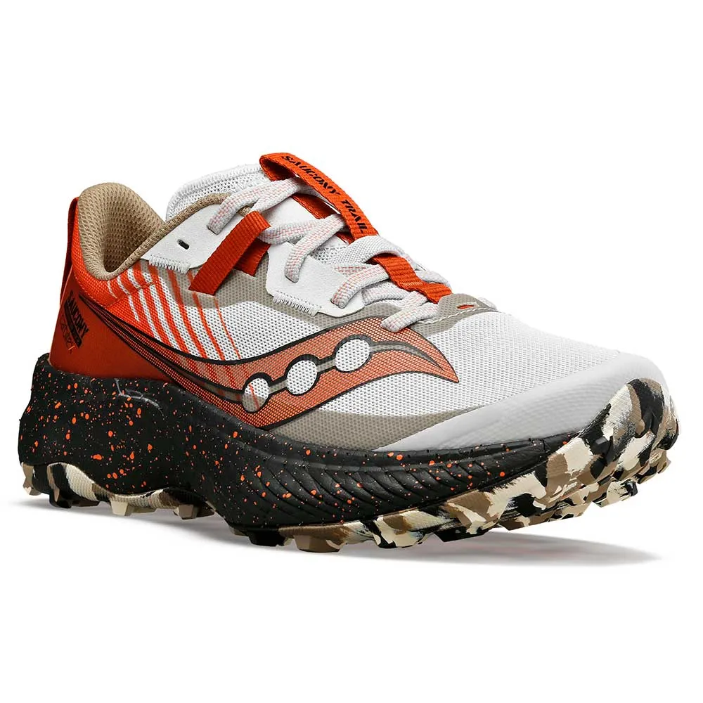 WaterResistantCoating Knit Upper Women's Endorphin Edge Trail Shoe- Fog/Zenith