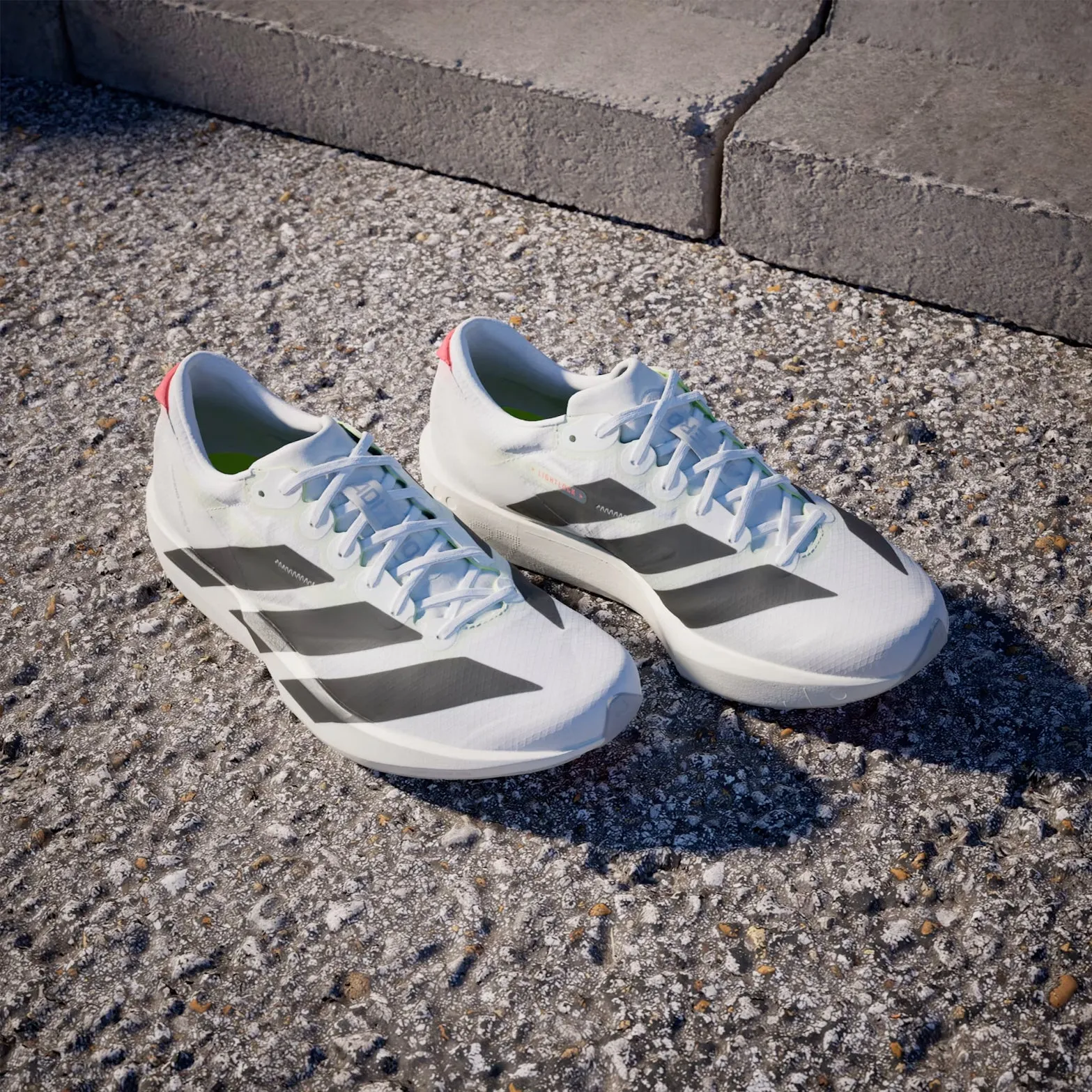 Centered Lacing Web Women's Adizero Adios 9 Running Shoes Cloud White / Core Black / Lucid Red