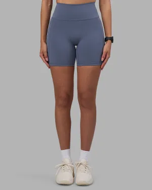 Morning Jog Ultra Light Light and Breathable Fusion Ultra High-Rise 6" Short Pockets - Night Shadow