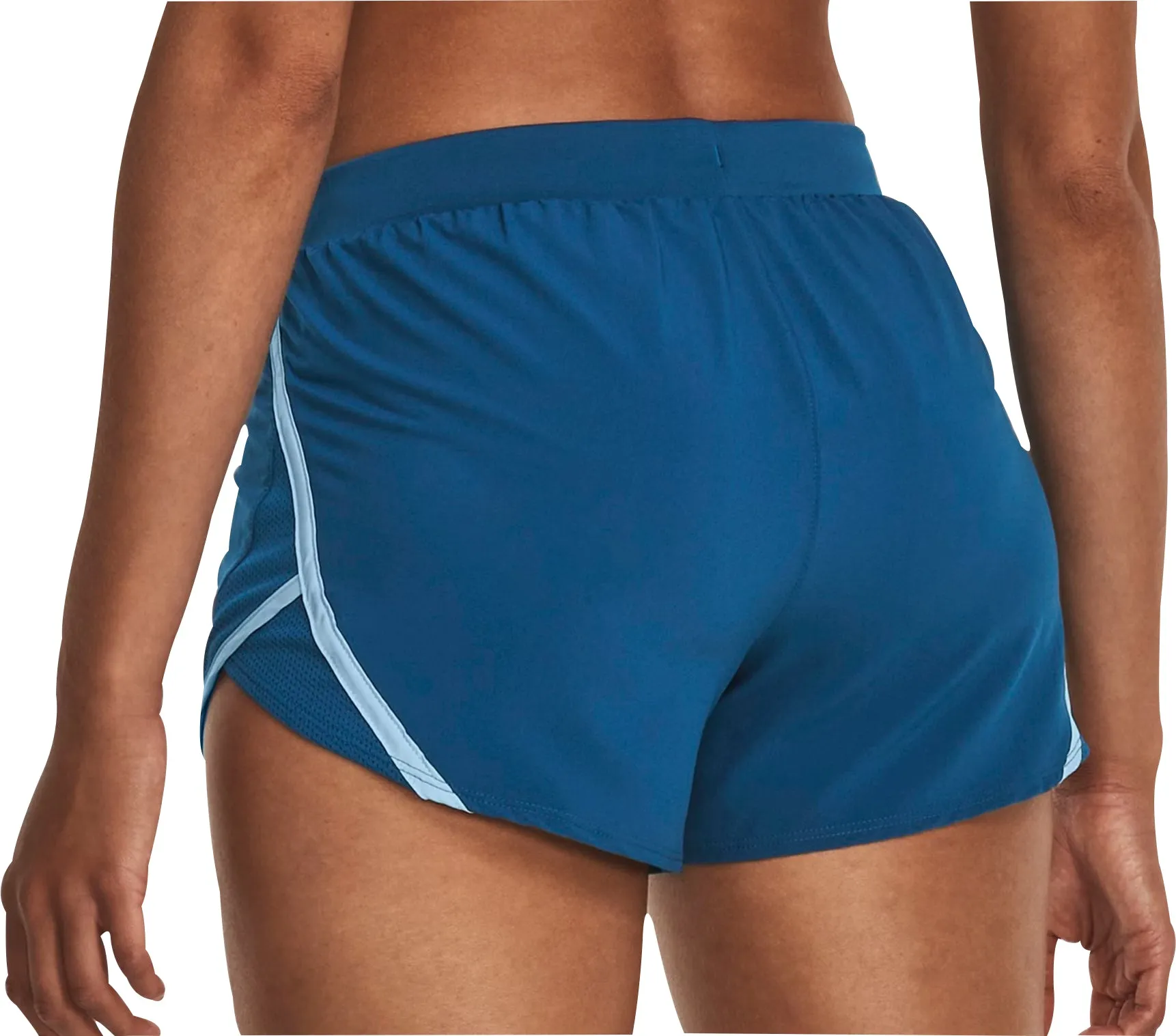 Soft Layers Secure Closure System Under Armour Fly By 2.0 Womens Running Shorts - Blue