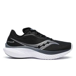 Saucony Kinvara 15 (Womens) - Black/White Rebound Enhancing Geometry coastal - climate shoes