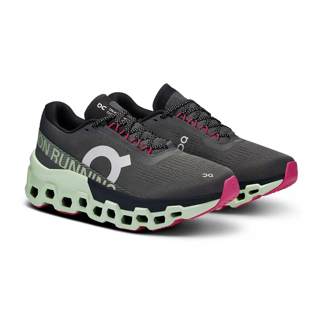 Women's Cloudmonster 2 Running Shoe - Asphalt/Lima - Regular (B) Responsive Cushioning Layer