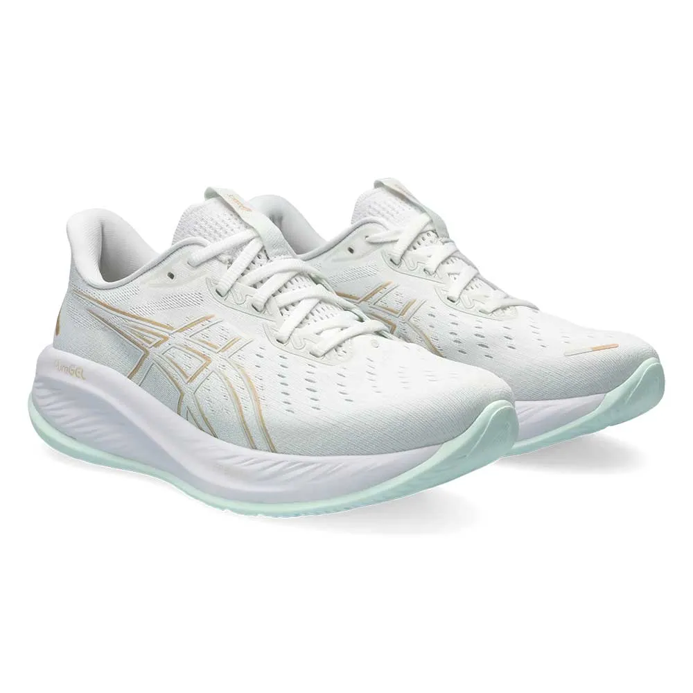 Women's Gel-Cumulus 26 Running Shoe - White/Pale Mint - Regular (B) Elastic Midsole
