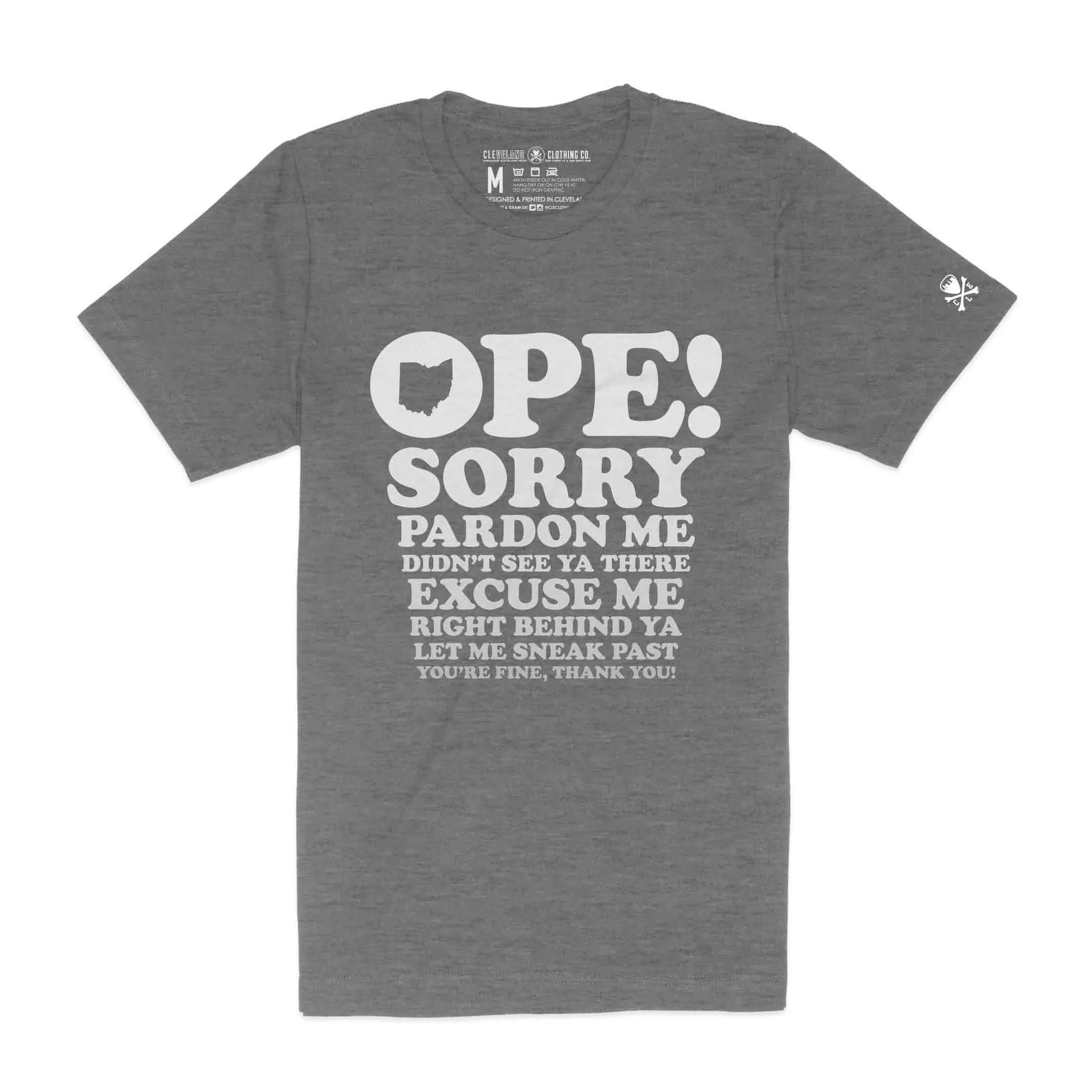 Double Stitched Hem Adult sophistication Ope! Mens/Unisex Crew T-Shirt