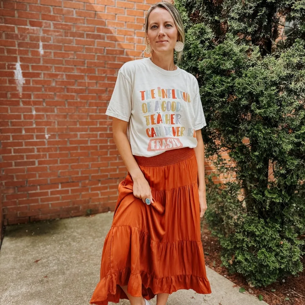 ZeroWaste Production Luxury clothing Influence of a Teacher Tee