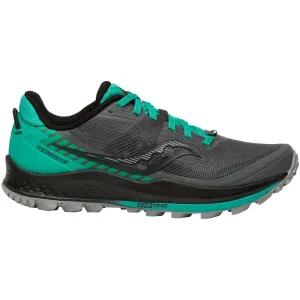 Saucony | Peregrine 11 | Women's | Shadow/Jade narrow - fit snugness Ankle Stability Design