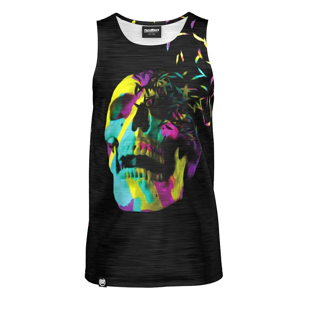 Daily Fit Faded Skull Tank Top