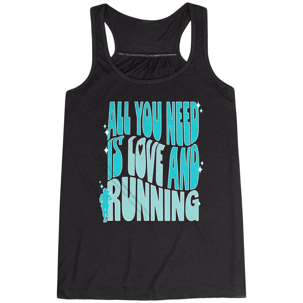 Flowy Racerback Tank Top - All You Need is Love and Running Air Cooling Zones