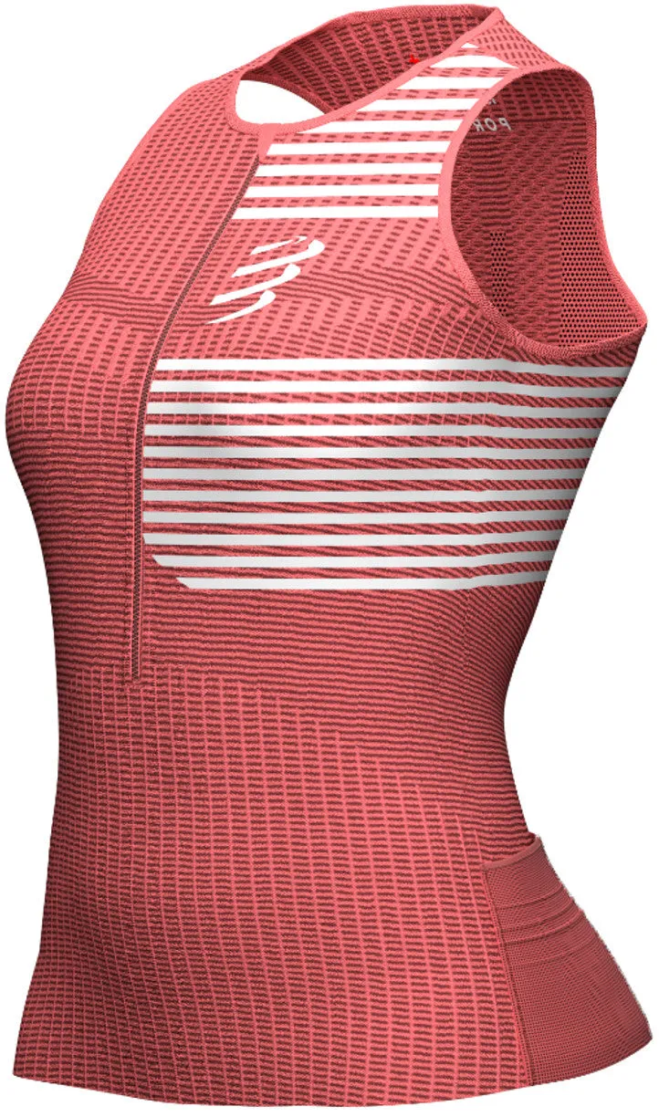 international cooperation Compressport Tri Postural Womens Cycling Vest Tank Top - Pink