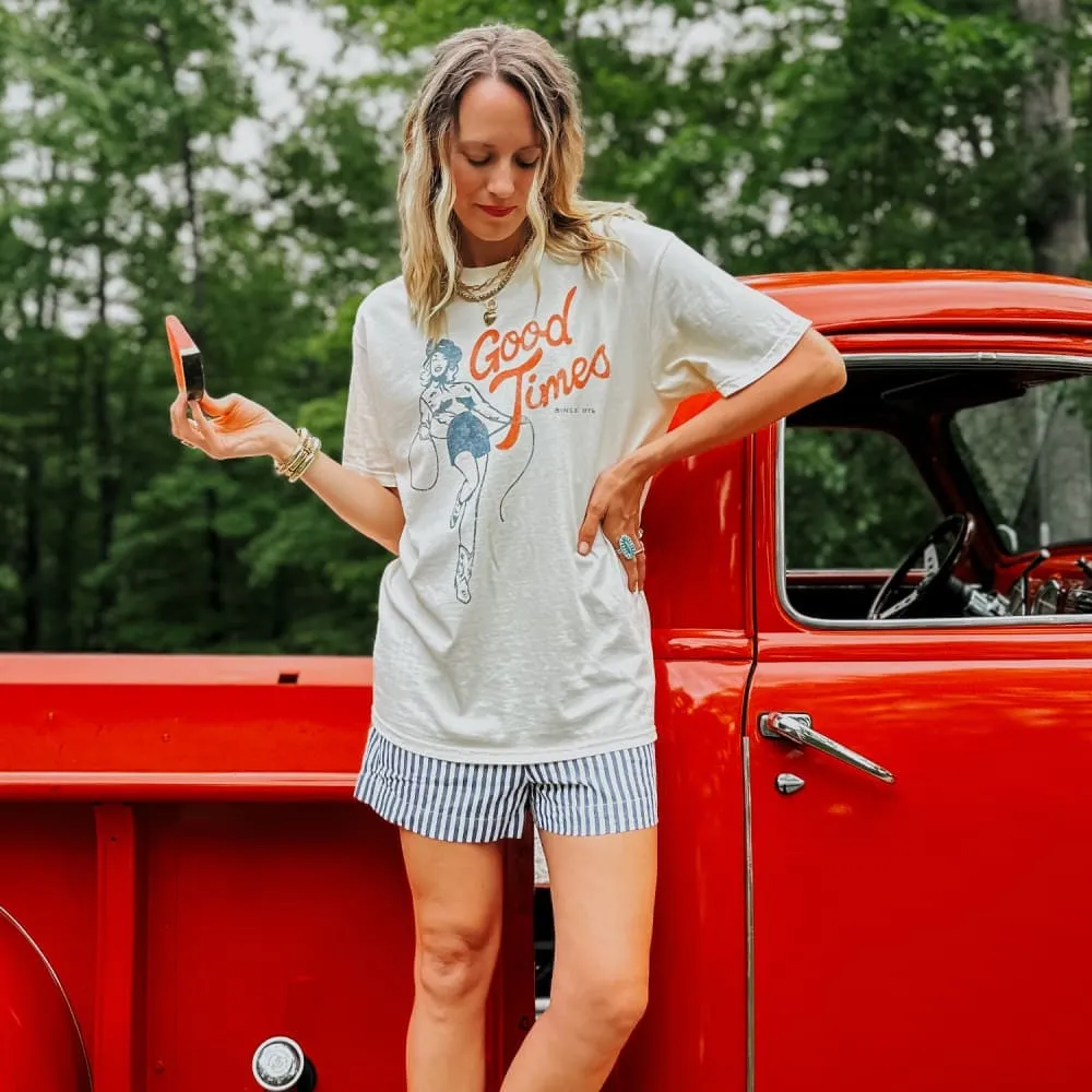 Good Times Tee NoSideSeam Vintage Style
