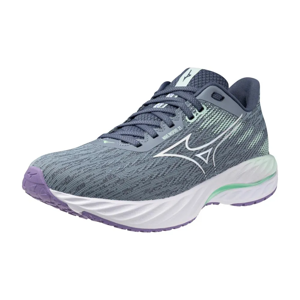 Women's Wave Inspire 21 Running Shoe - Tradewinds/White - Regular (B) foot - ventilation running shoes