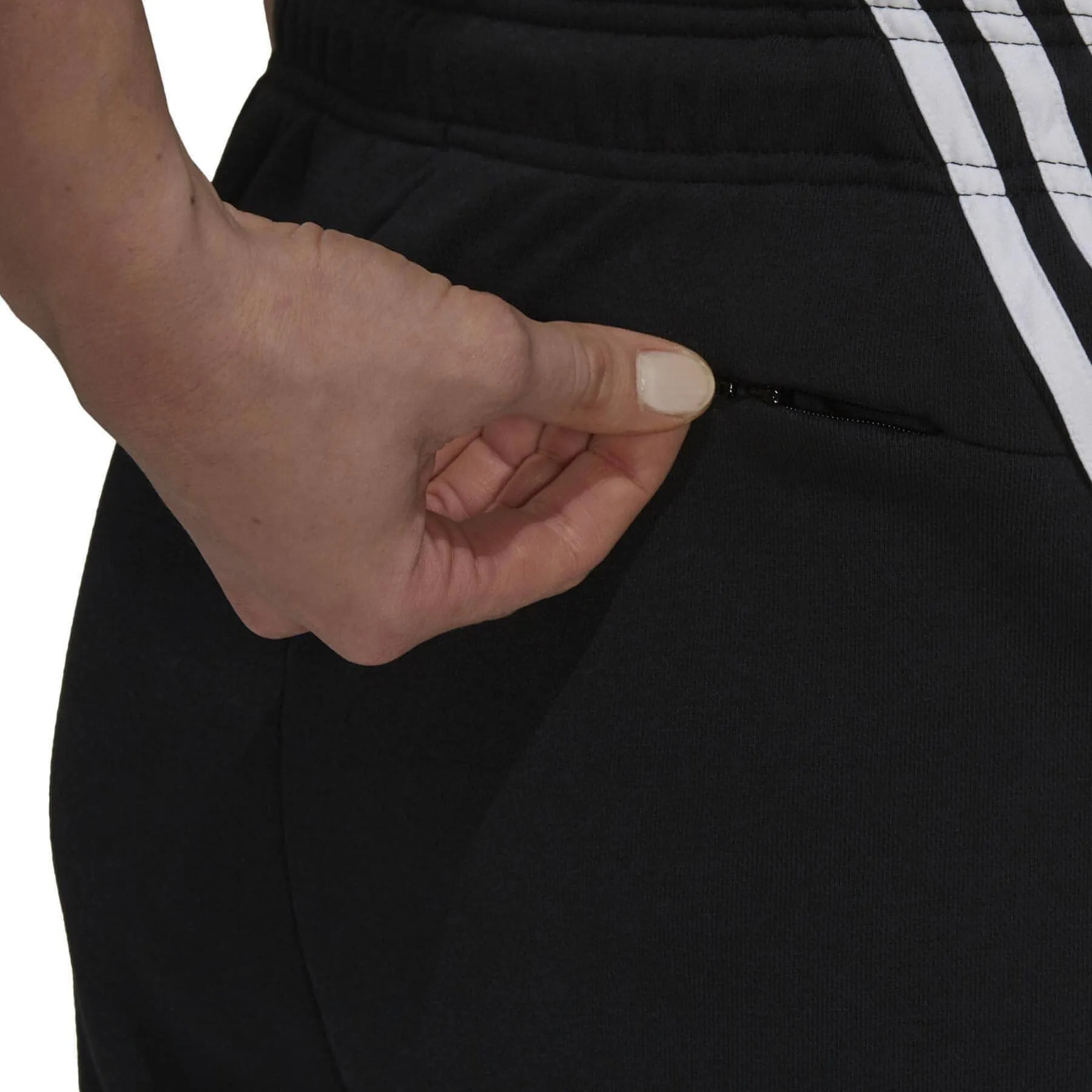 adidas Future Icon 3 Stripes Womens Training Shorts - Black Comfort Tech Reinforced Stress Points