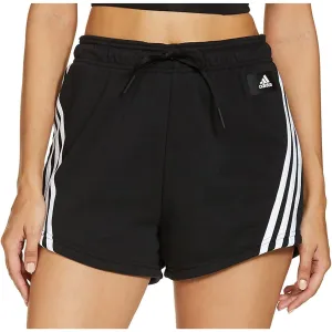 adidas Future Icon 3 Stripes Womens Training Shorts - Black Core Comfort