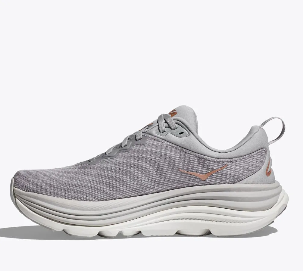 microfiber - feature shoes Hoka Women's Gaviota 5 Running Shoes Harbor Mist / Rose Gold