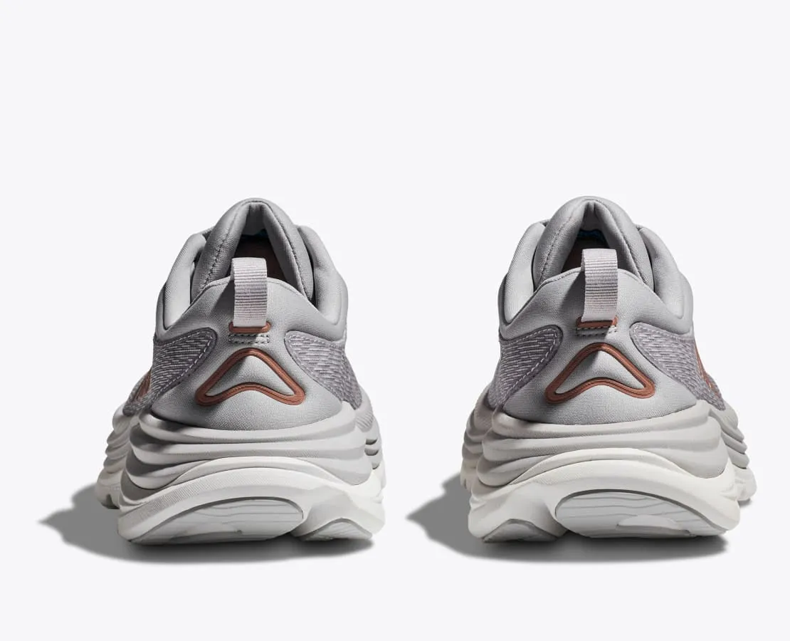 Hoka Women's Gaviota 5 Running Shoes Harbor Mist / Rose Gold City running requirement Heel Lockdown Tech