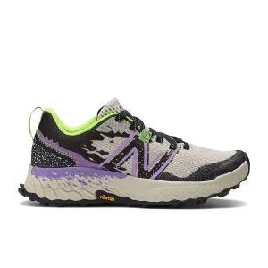 New Balance Fresh Foam X Hierro v7 (Womens) - Moonbeam with Electric Purple Perimeter Support Frame Lightweight Cushioning Technology