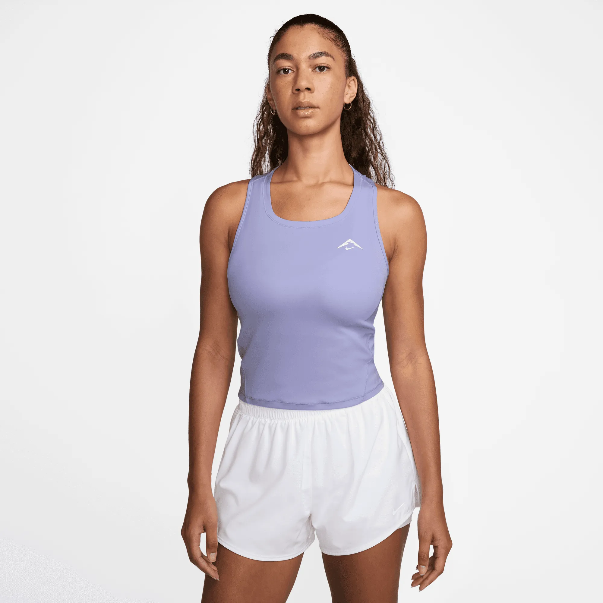 Women's Trail Dri-FIT Running Tank Top (533 - Lilac Ice/summit White) Flexible Joints Hero Tale