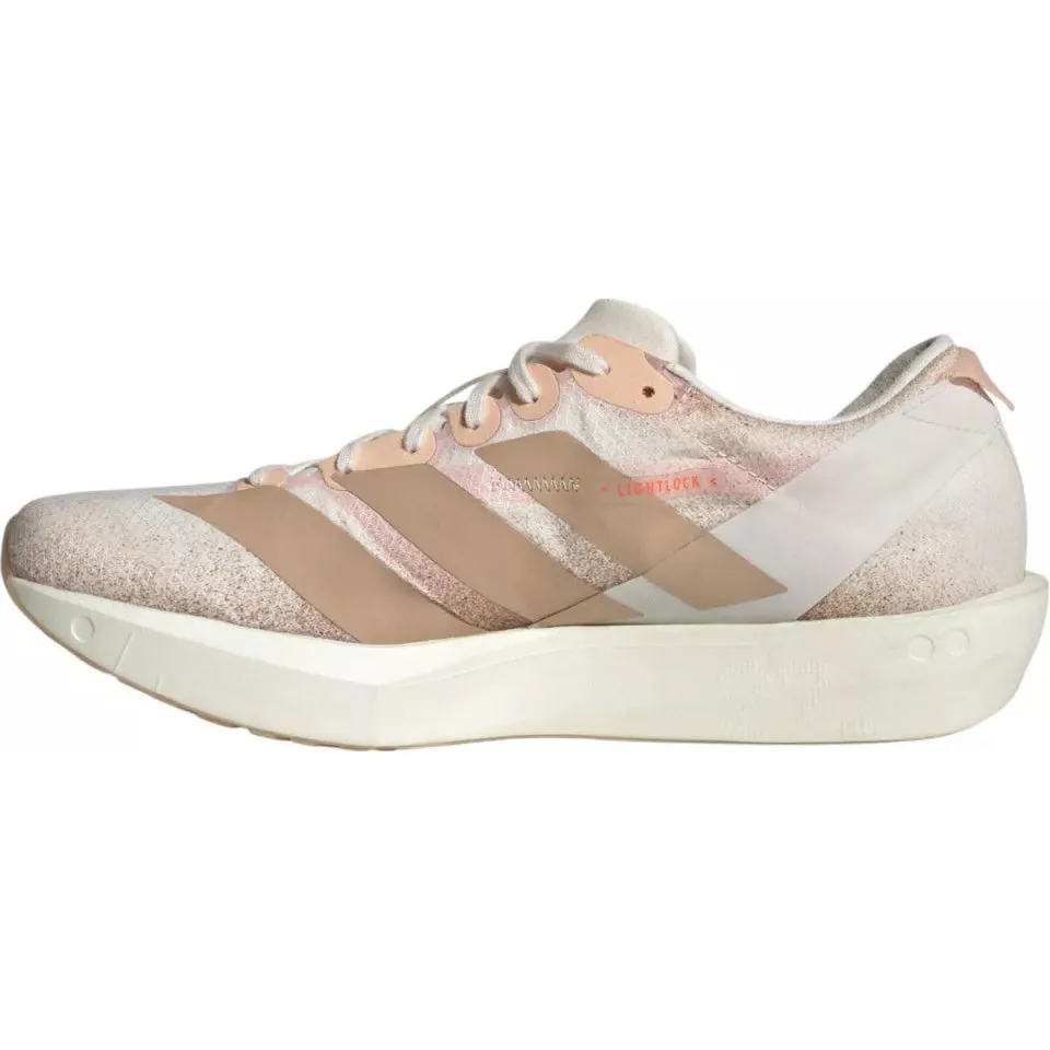 Layered Midsole Construction Women's Adizero Adios 9 Running Shoes Chalk White / Warm Sandstone / Impact Orange