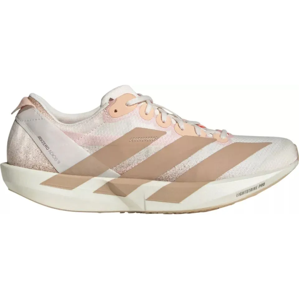 age - appropriate shoes Lightweight Women's Adizero Adios 9 Running Shoes Chalk White / Warm Sandstone / Impact Orange
