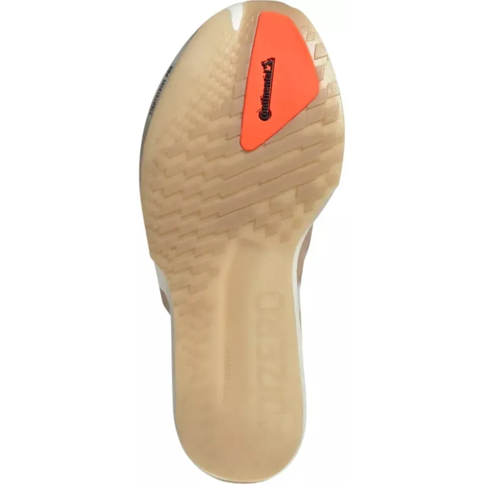 Women's Adizero Adios 9 Running Shoes Chalk White / Warm Sandstone / Impact Orange Break - in - free