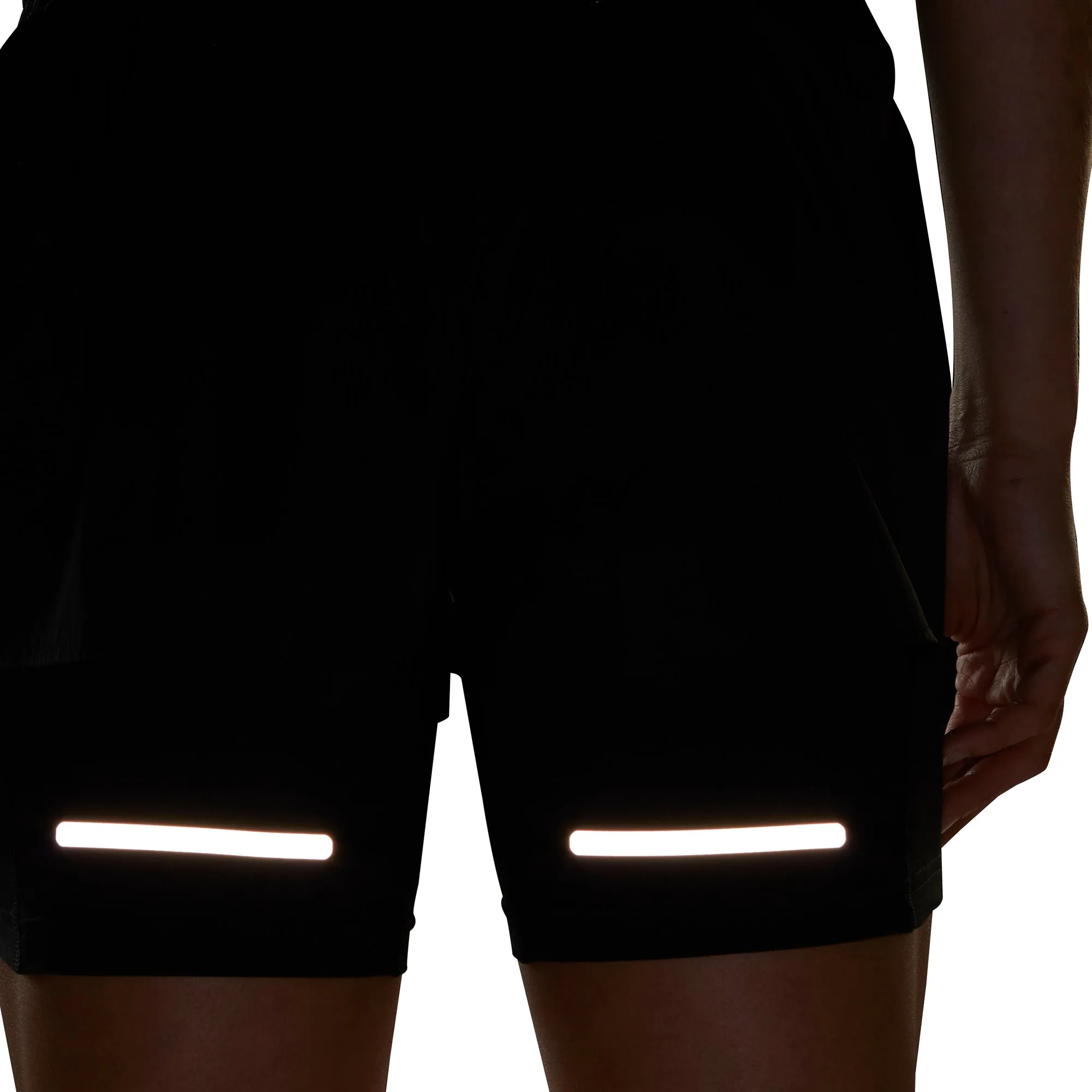 adidas Ultimate 2 In 1 Womens Running Shorts - Black service industry dance clothing