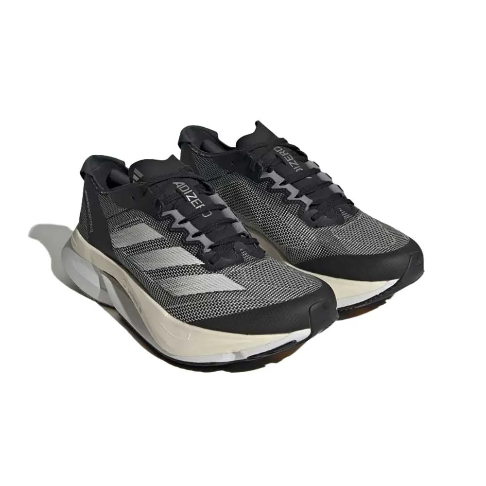 Women's Adizero Boston 12 Running Shoes - Core Black/Cloud White/Carbon - Regular (B) Carbon Infused