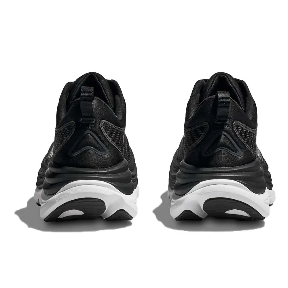 Women's Gaviota 5 Running Shoe - Black/White - Wide (D) Non Slip Heel Cup