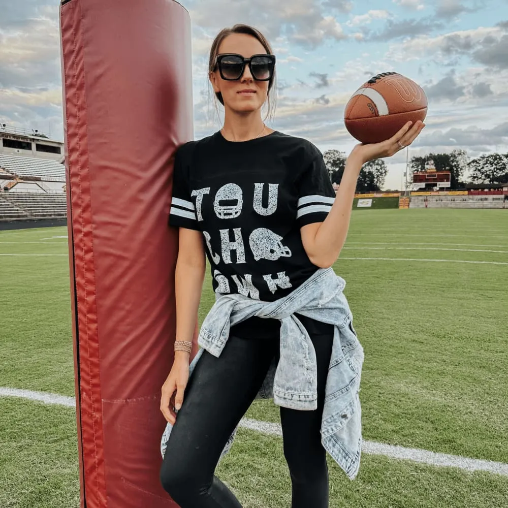 Touchdown Jersey Tee - 4 Colors! Circular Knit Construction Teenager fashion