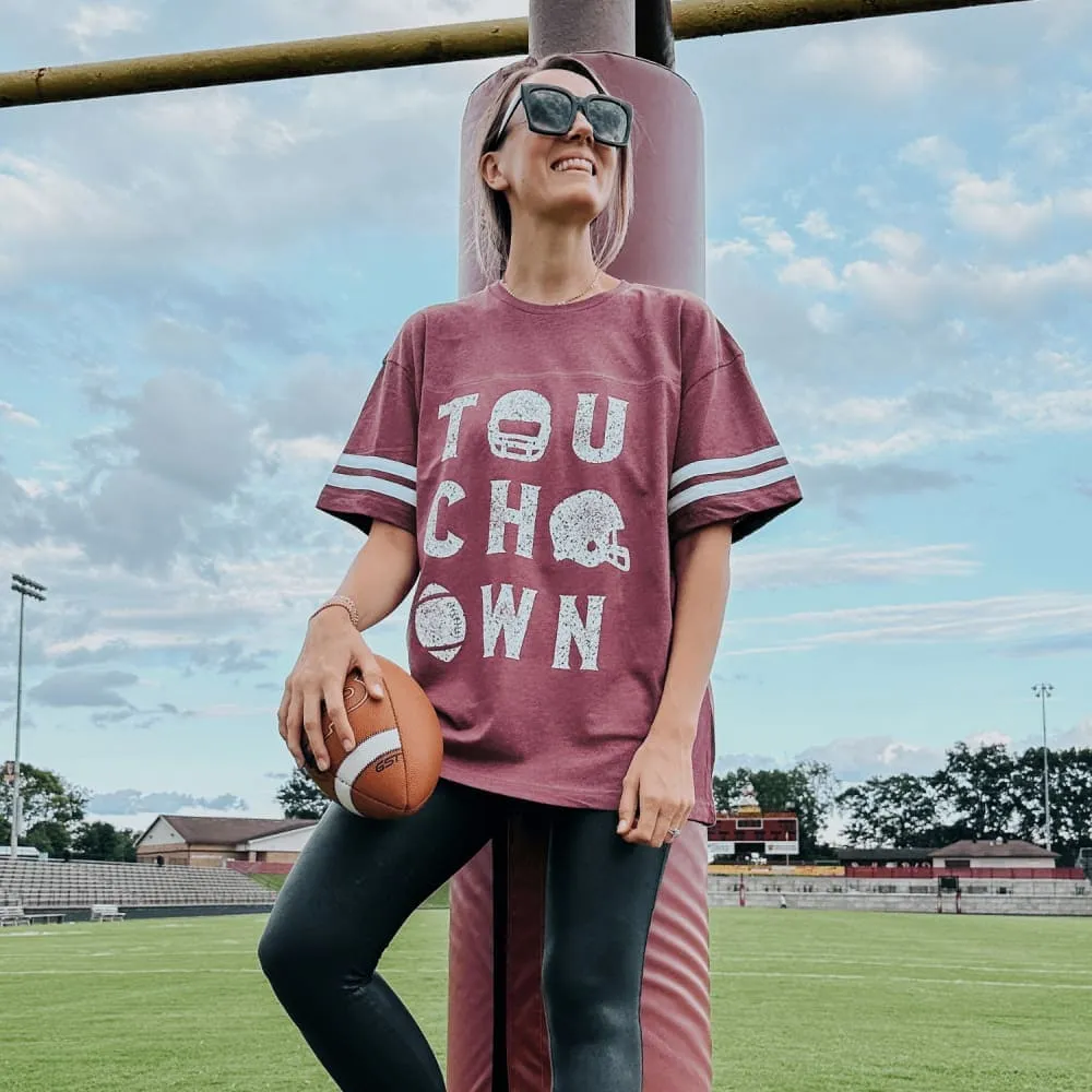 Touchdown Jersey Tee - 4 Colors! Sustainable production Comfortable All Day Wear
