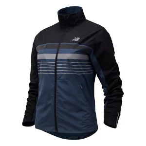 Applaud New Balance Accelerate Protect Reflective Women's Running Jacket - Deep Ocean Grey