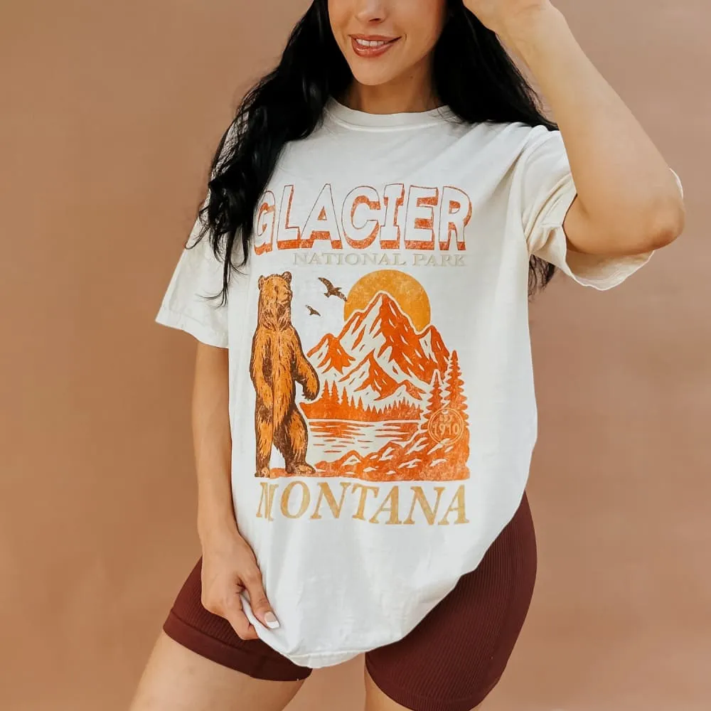 UltraLightweight Tear Resistant Knit Glacier - Heritage National Parks Tee