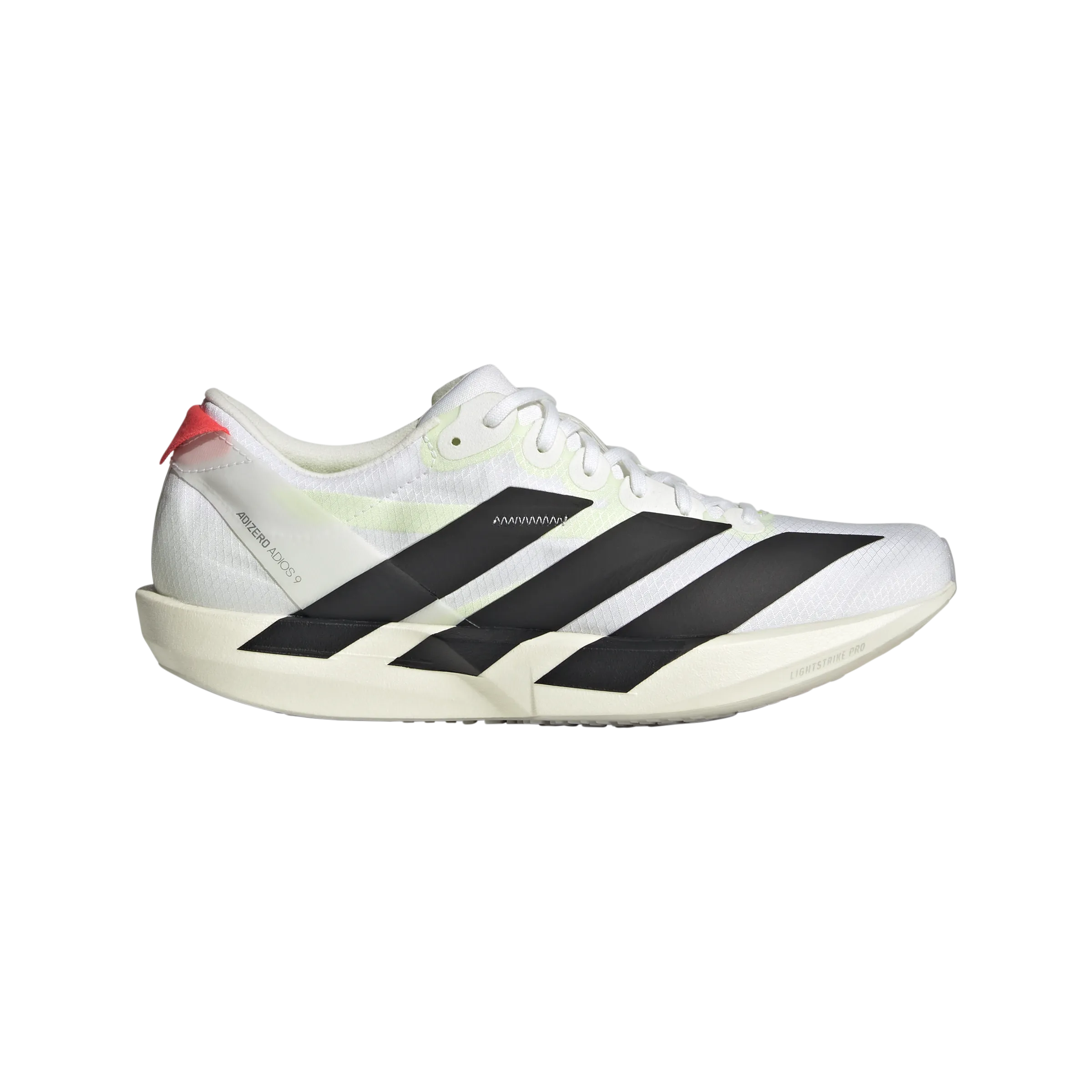 wellness - commitment Adidas?Adizero Adios 9 (Womens) - White/FtwrWhite/Core Black/Lucid Red