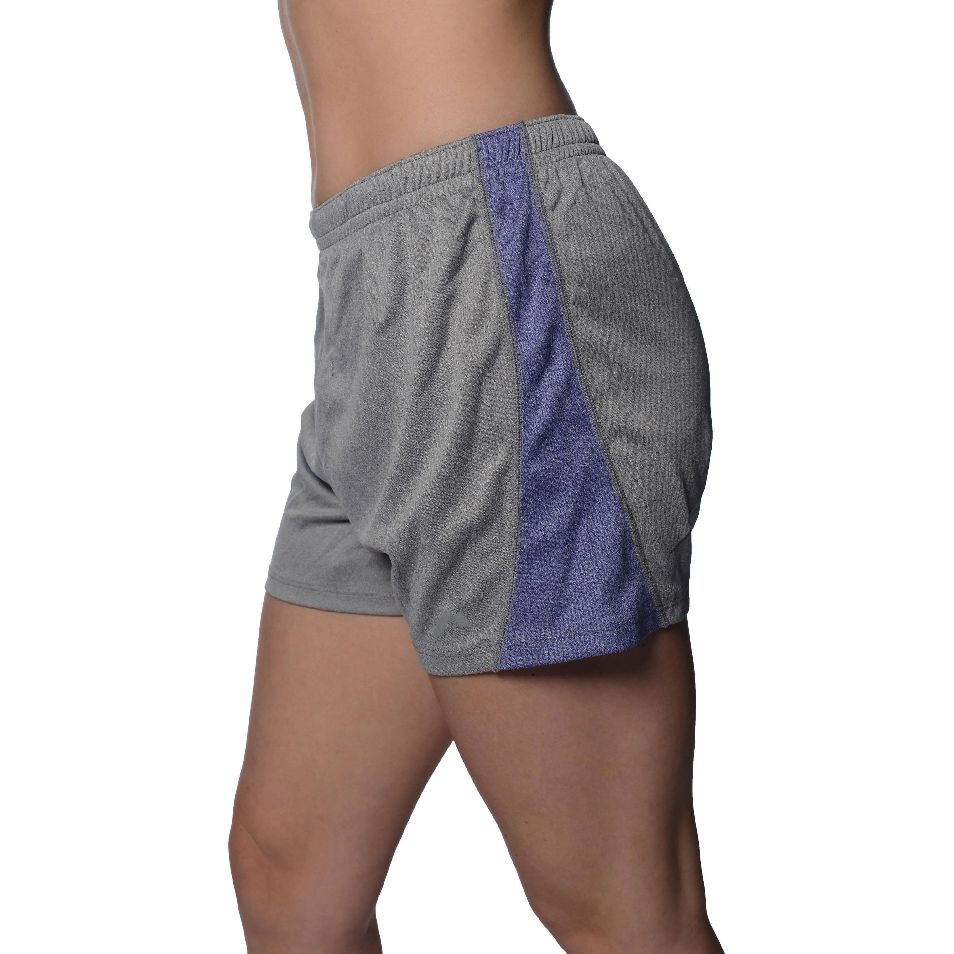 Athletic Vibe More Mile Jersey Womens Training Shorts - Grey
