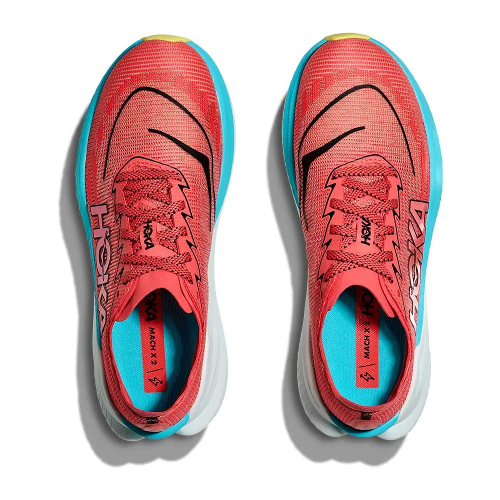Women's Mach X2 Running Shoe - Grapefruit/Electric Coral - Regular (B) Moisture Wicking Technology innovation - brand shoes