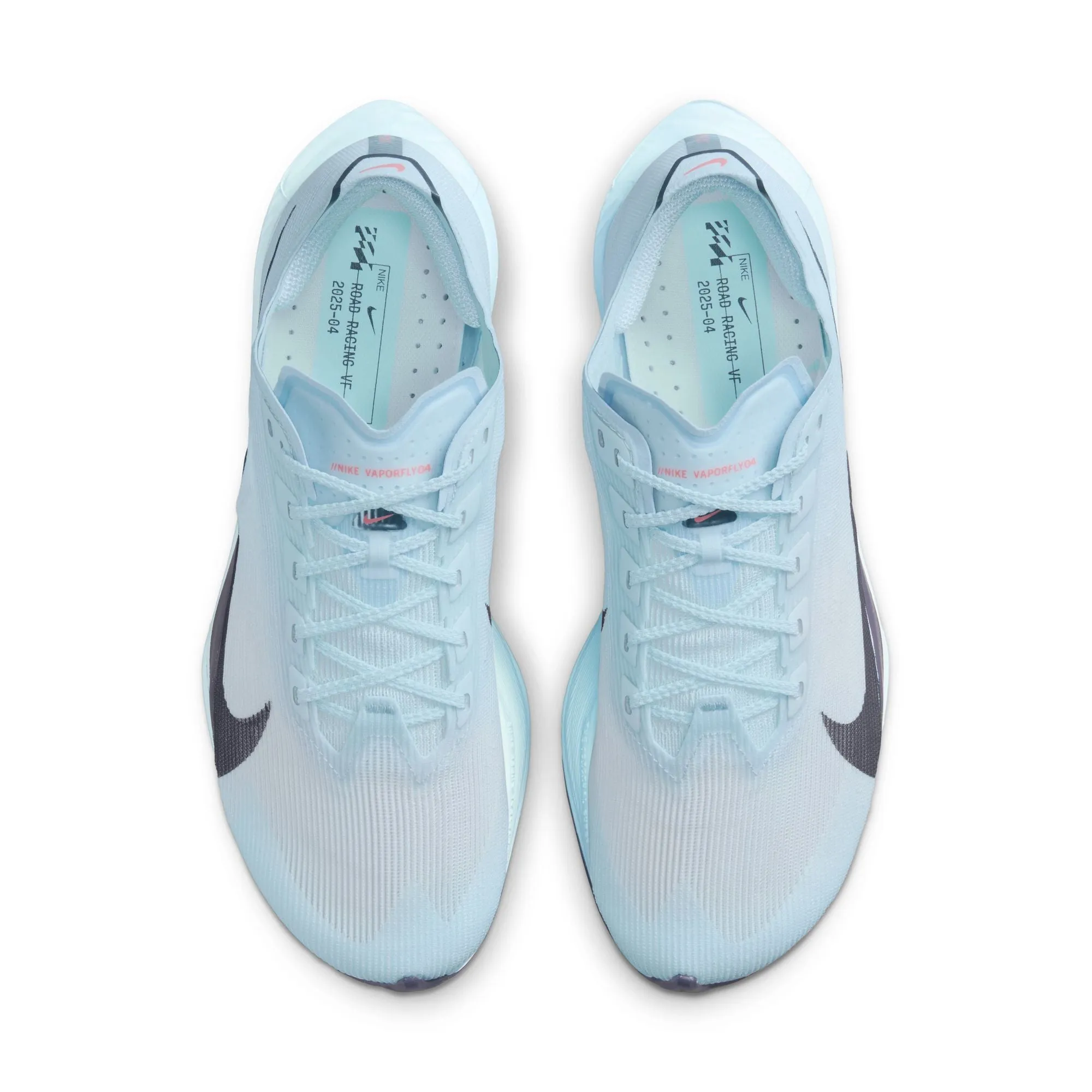 moisture - wicking running footwear Women's Vaporfly 4 Running Shoes Glacier Blue / Blue Tint / Amethyst Tint / Gridiron