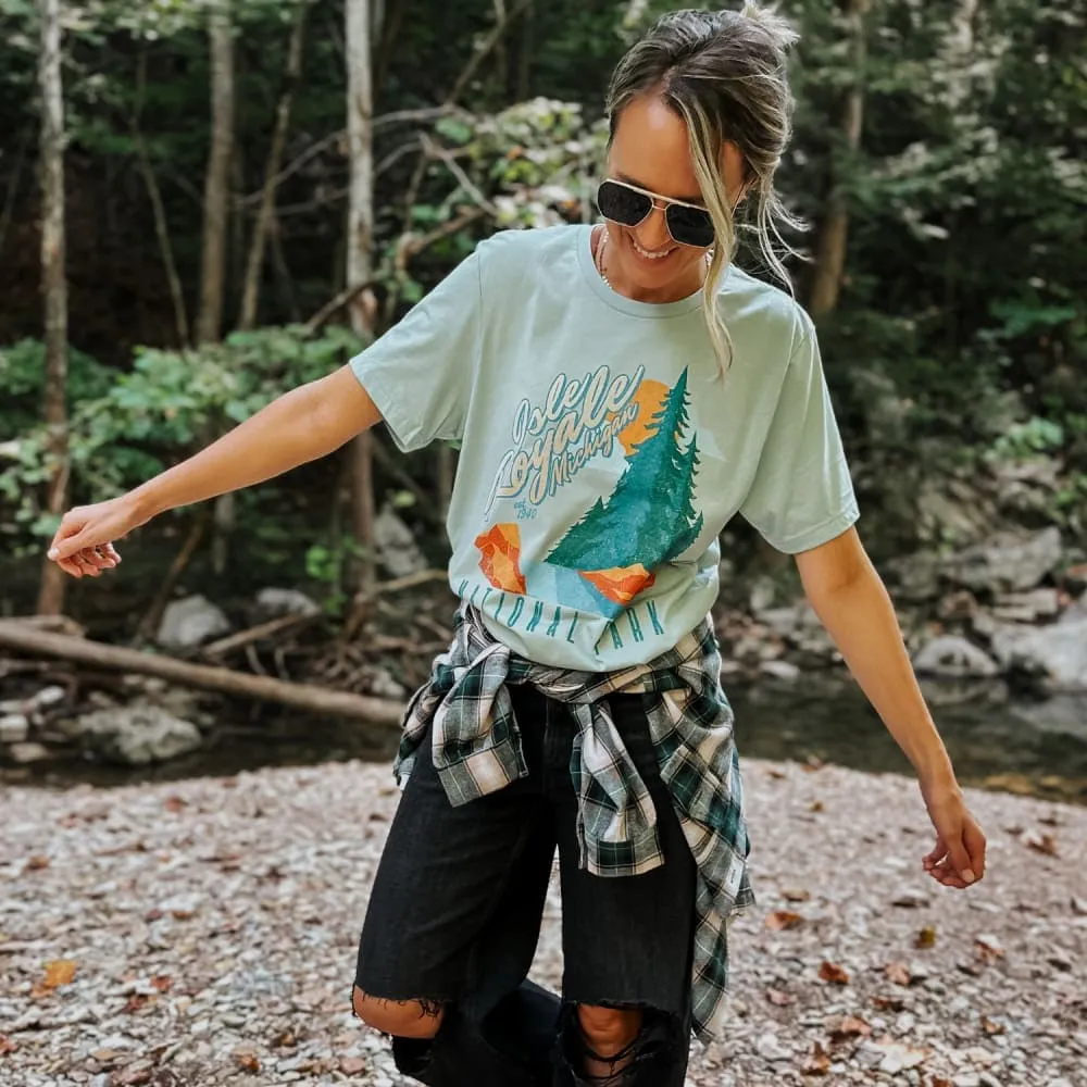 Isle Royale National Park Tee Slim Fit Cut Easy Fit