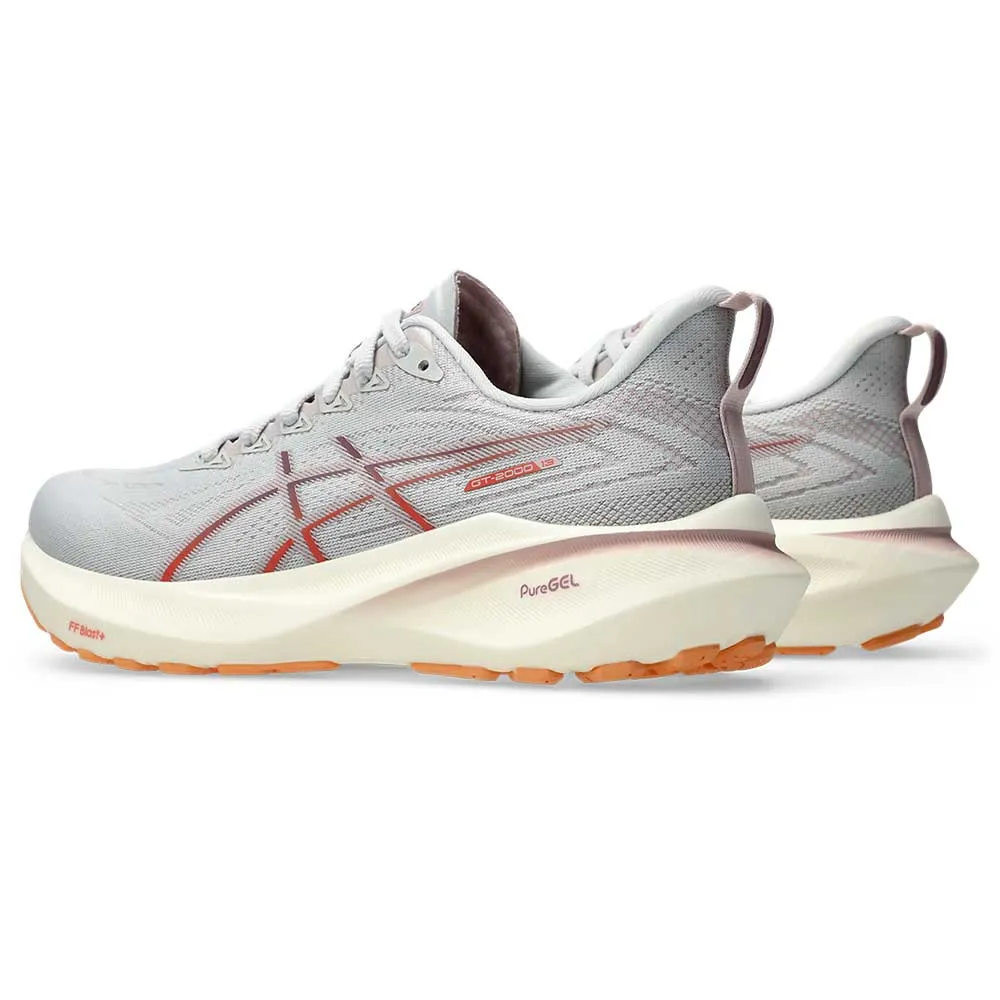 easy - to - clean insole shoes reflective running shoes Women's GT-2000 13 Running Shoe - Concrete/Watershed Rose - Regular (B)