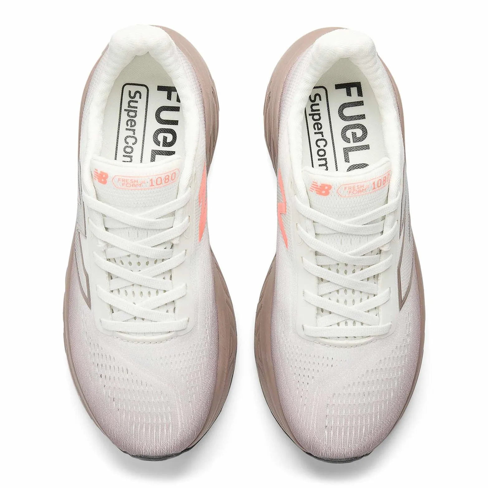 track - and - field shoes Perforated Tongue Construction Women's 1080v14 Running Shoes Earth Shadow / Reflection / Urgent Red