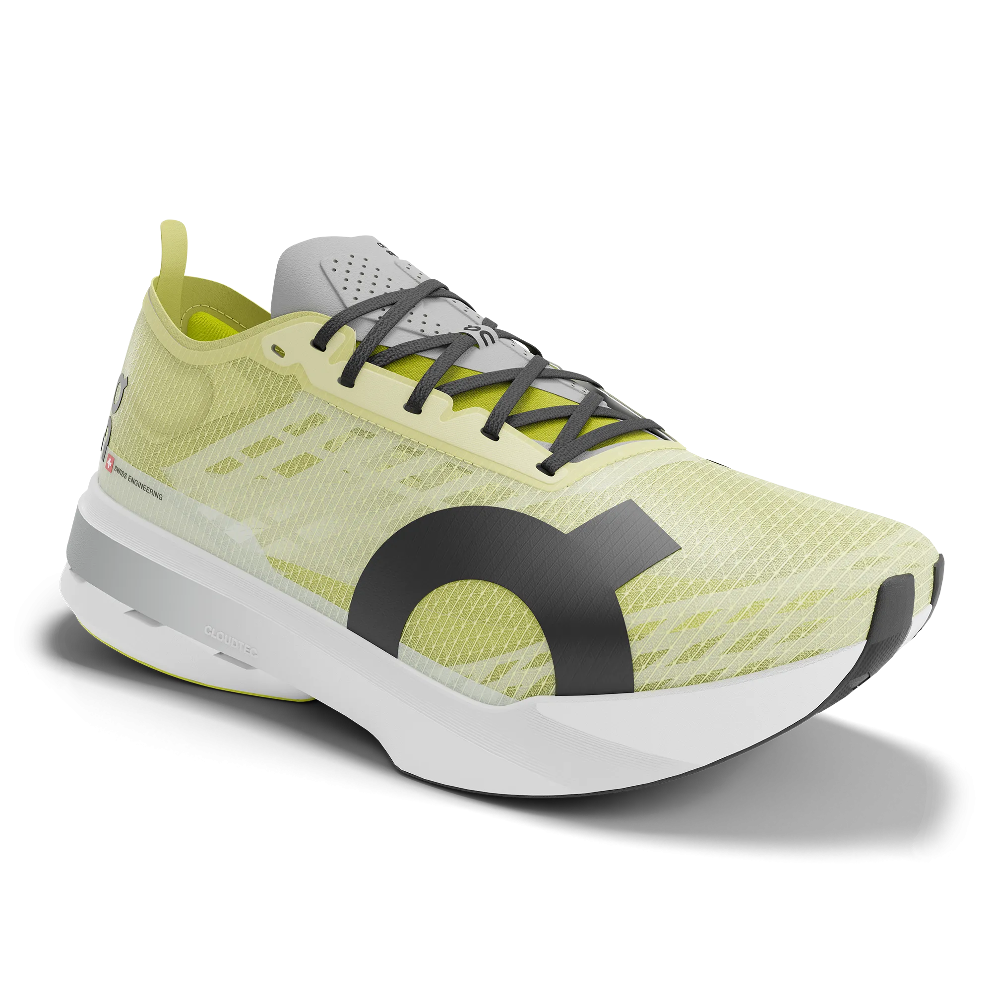 Women's Cloudboom Strike Running Shoe - Limelight/Wolf - Regular (B) solid - color running wear Dynamic Landing Zone