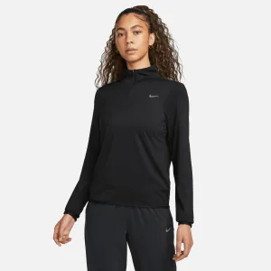 Street Edge EasyAdjustment Women's DRI-FIT Swift Element UV 1/4-Zip Running Top (010 - Black/Reflective Silver)