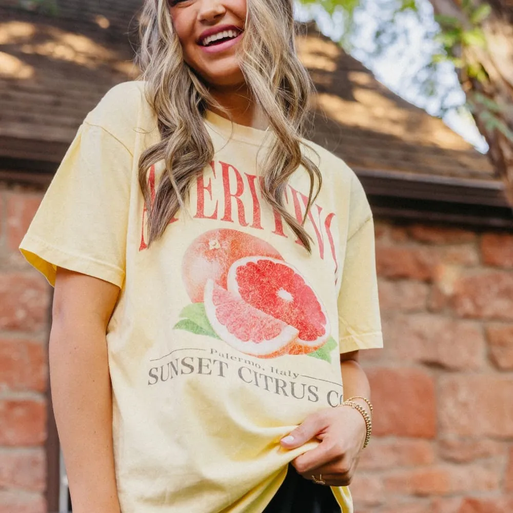 Sunset Citrus Tee Cycling endurance sporty wear