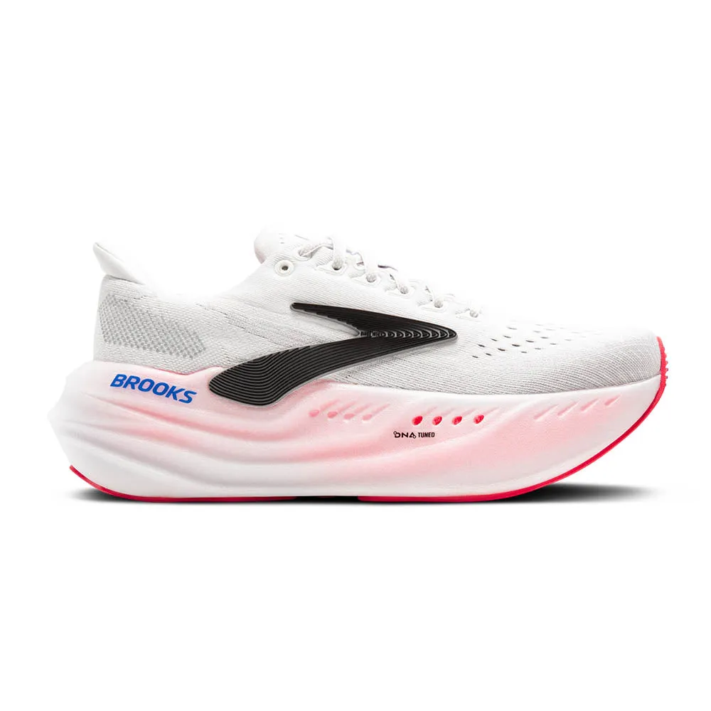 Brooks Glycerin Max (Womens) - White/Diva/Pink TPU Outsole Torsion Stability System