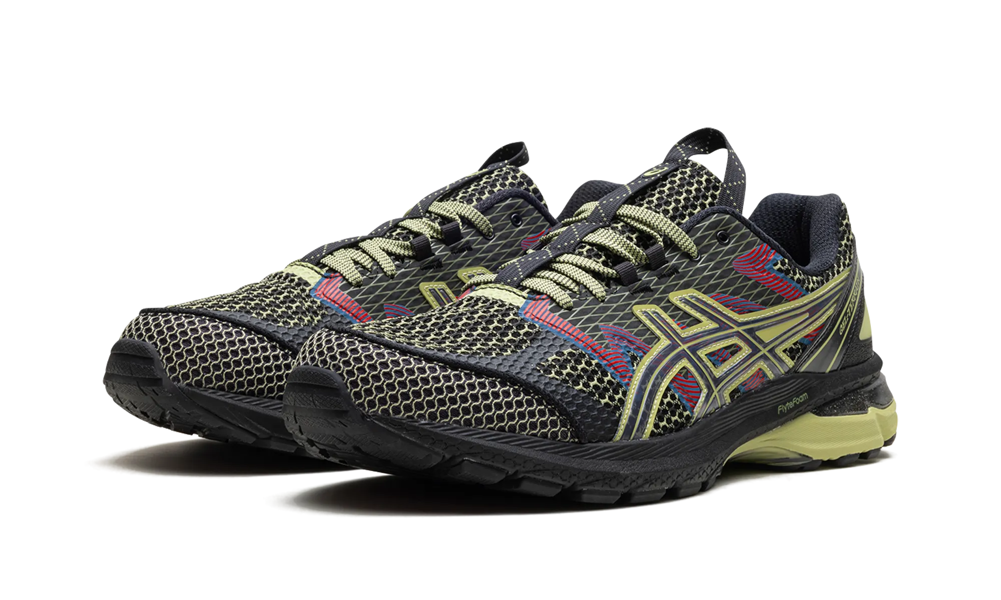 Embroidered design PU material GEL-Terrain "Black / Neon Lime"