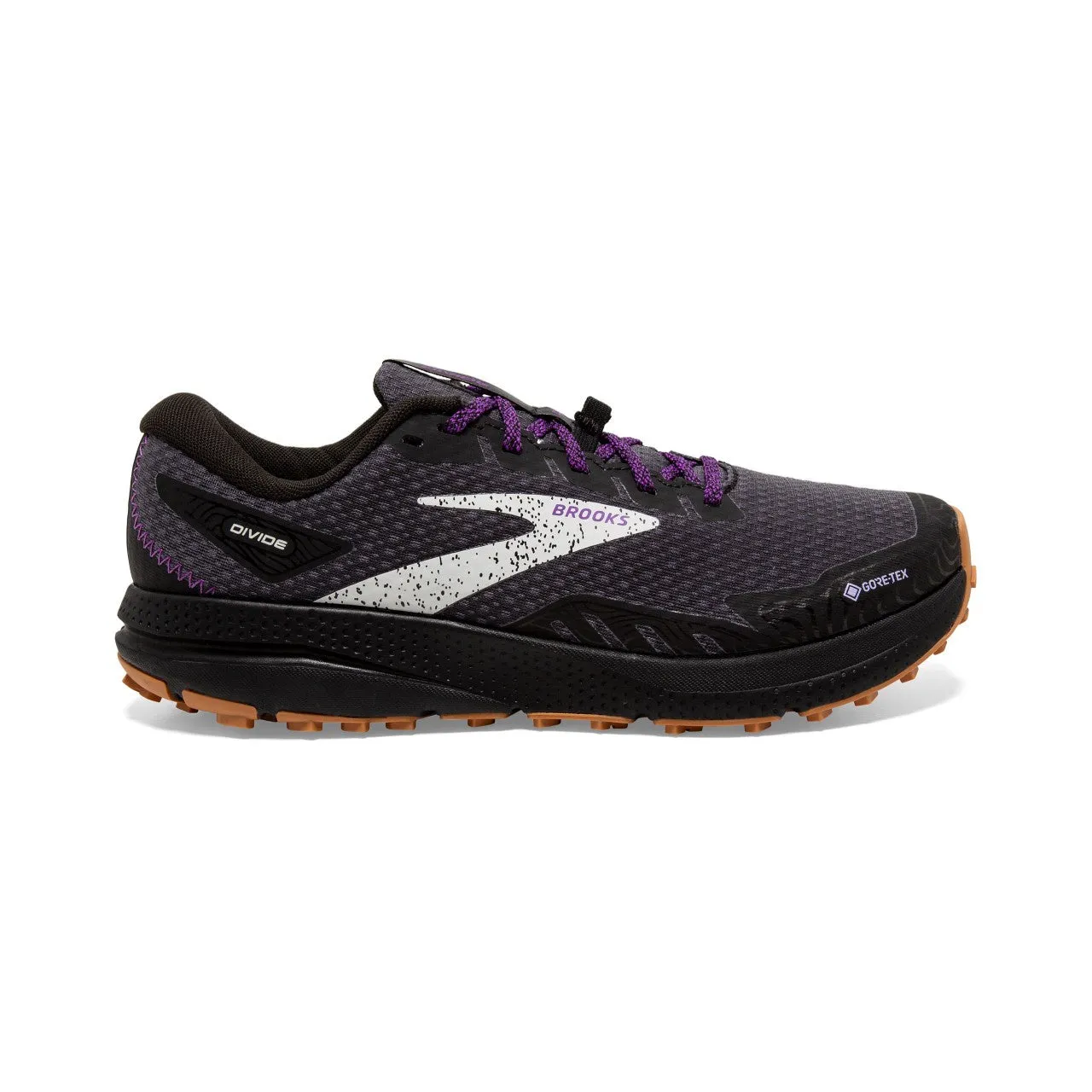 endurance sports shoes Brooks Divide 4 Goretex (Women's) - Black/Blackened Pearl/Purple
