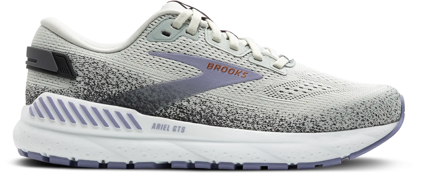 Women's Ariel GTS 24 WIDE (080 - Mercury/Ebony/Sweet Lavender) performance - optimized shoes