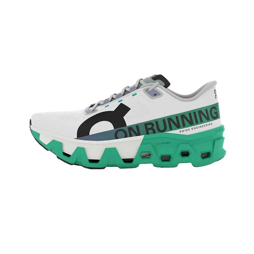 Color run Hook And Loop Women's Cloudmonster Hyper Running Shoe - Undyed/Mint - Regular (B)