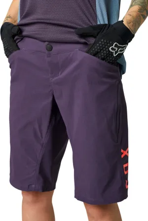 Fox Ranger Womens Cycling Shorts - Purple Comfort Movement Vegan Leather